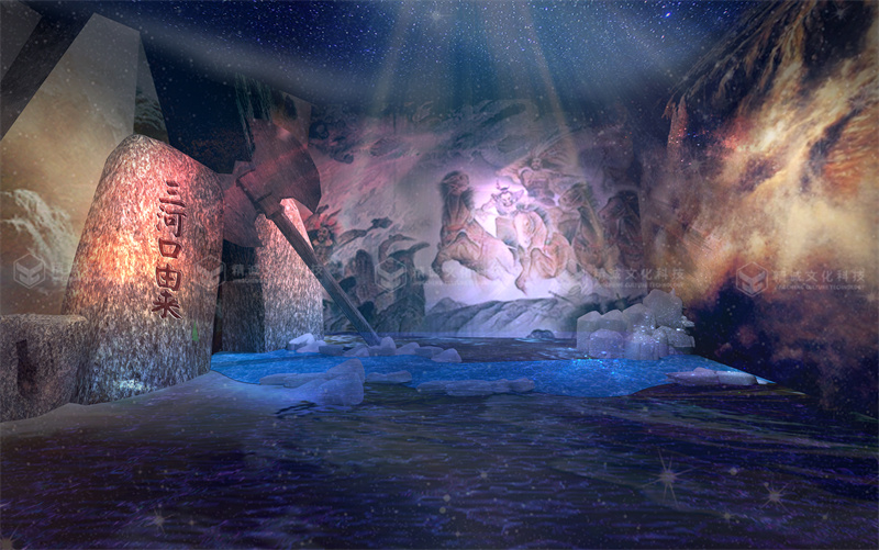 神話(huà)展廳設(shè)計(jì)-潼關(guān)古城中國(guó)神話(huà)展廳