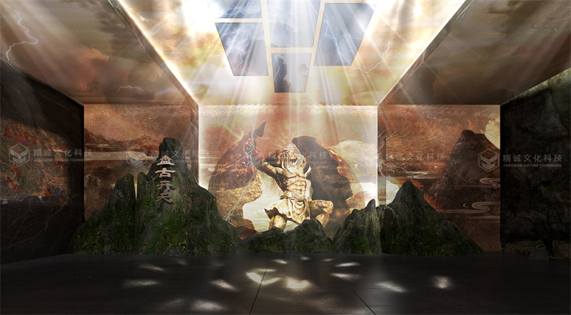 神話(huà)展廳設(shè)計(jì)-潼關(guān)古城中國(guó)神話(huà)展廳